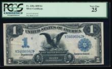1899 $1 Black Eagle Silver Certificate PCGS 25