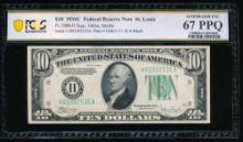 1934C $10 St Louis FRN PCGS 67PPQ