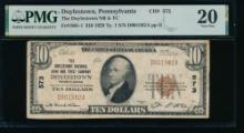 1929 $10 Doylestown PA National PMG 20