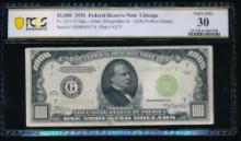 1934 $1000 Chicago FRN PCGS 30