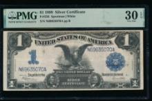 1899 $1 Black Eagle Silver Certificate PMG 30EPQ