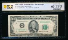 1950C $100 Chicago FRN PCGS 63PPQ