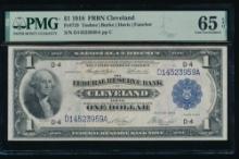 1918 $1 Cleveland FRBN PMG 65EPQ