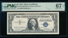 1957 $1 Silver Certificate PMG 67EPQ