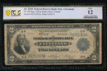 1918 $2 Cleveland FRBN PCGS 12