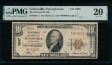 1929 $10 Sellersville PA National PMG 20