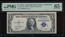 1935A $1 Experimental S Silver Certificate PMG 65EPQ
