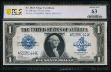 1923 $1 Silver Certificate PCGS 63