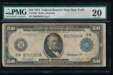 1914 $50 New York FRN PMG 20