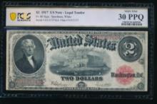 1917 $2 Legal Tender Note PCGS 30PPQ