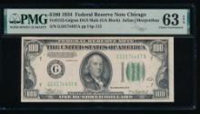 1934 $100 Chicago FRN PMG 63EPQ