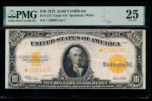 1922 $10 STAR Gold Certificate PCGS 25