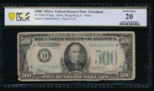 1934A $500 Cleveland FRN PCGS 20