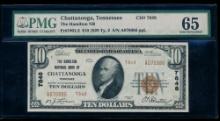 1929 $10 Chattanooga TN National PMG 65