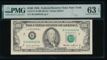 1985 $100 New York FRN PMG 63EPQ