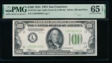 1934 $100 San Francisco FRN PMG 65EPQ