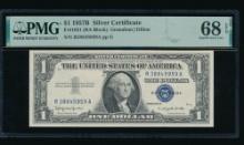 1957B $1 Silver Certificate PMG 68EPQ