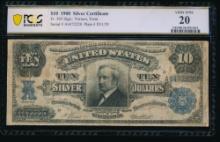 1908 $10 Tombstone Silver Certificate PCGS 20
