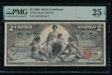 1896 $2 Educational Silver Certificate PMG 25EPQ