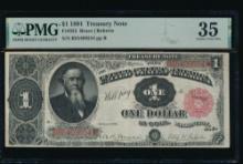 1891 $1 Treasury Note PMG 35