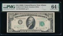 1950D $10 Atlanta FRN PMG 64EPQ