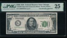 1928 $500 Chicago FRN PMG 25