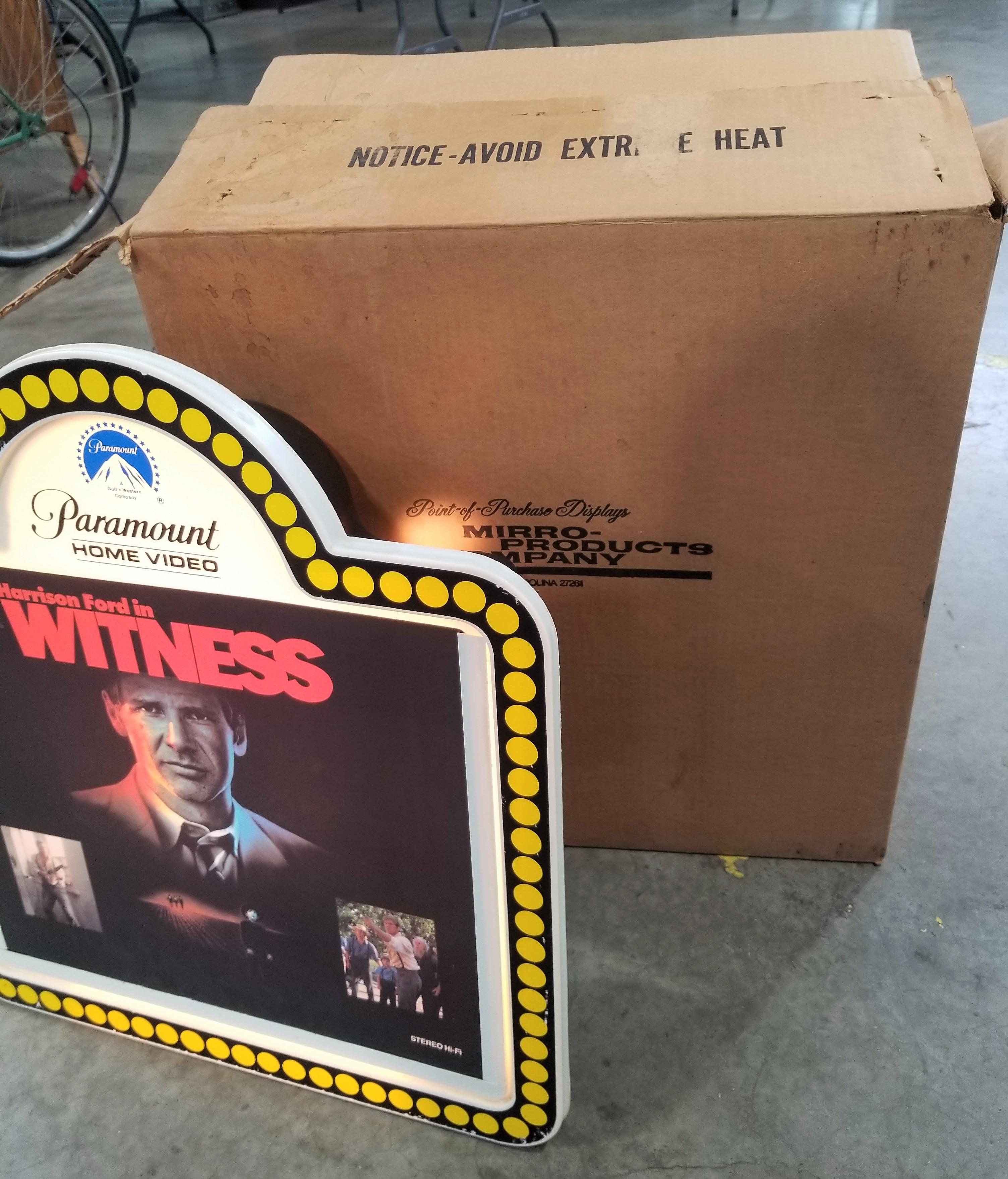 Movie Theater Display Box with "Witness" Insert