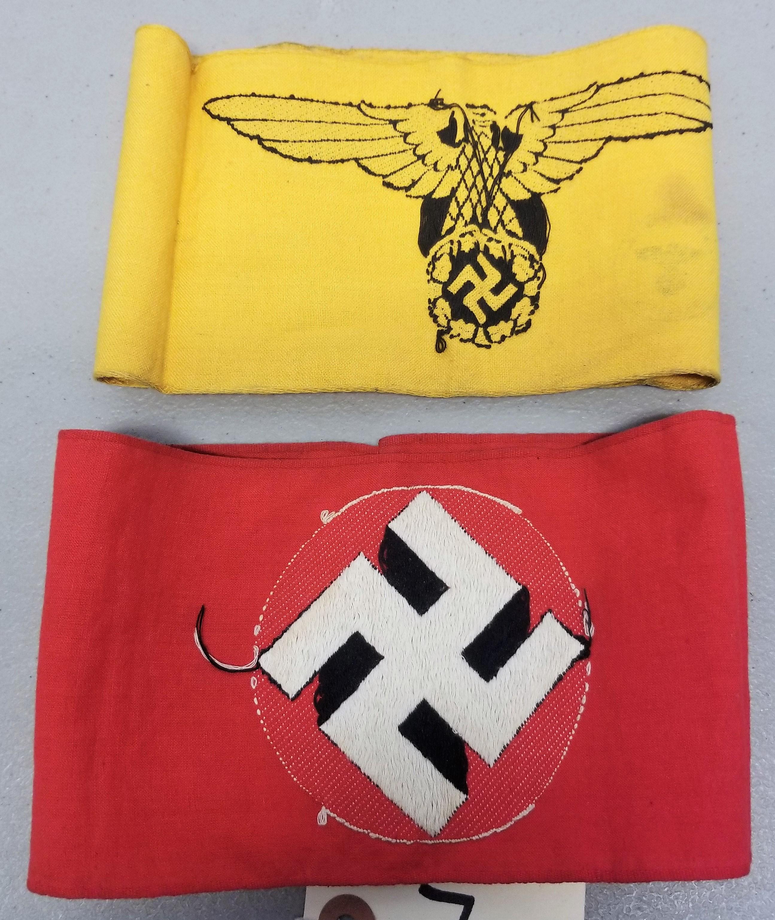 (2) German WWII Arm Patches