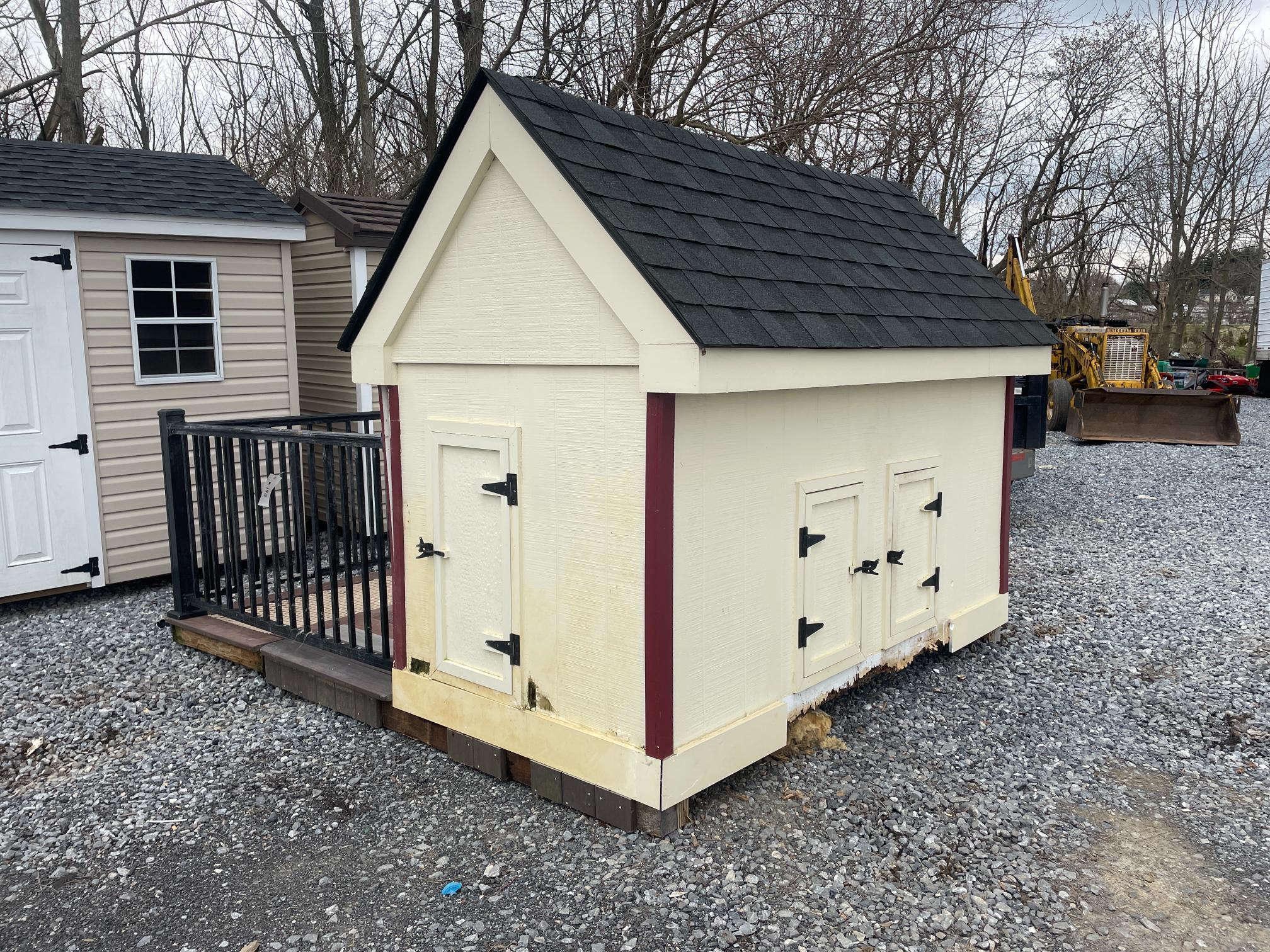 Used 8X10' Dog Shelter W/ Outdoor Area