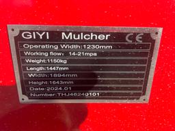 New GIYI Quick Attach 48" Mulcher