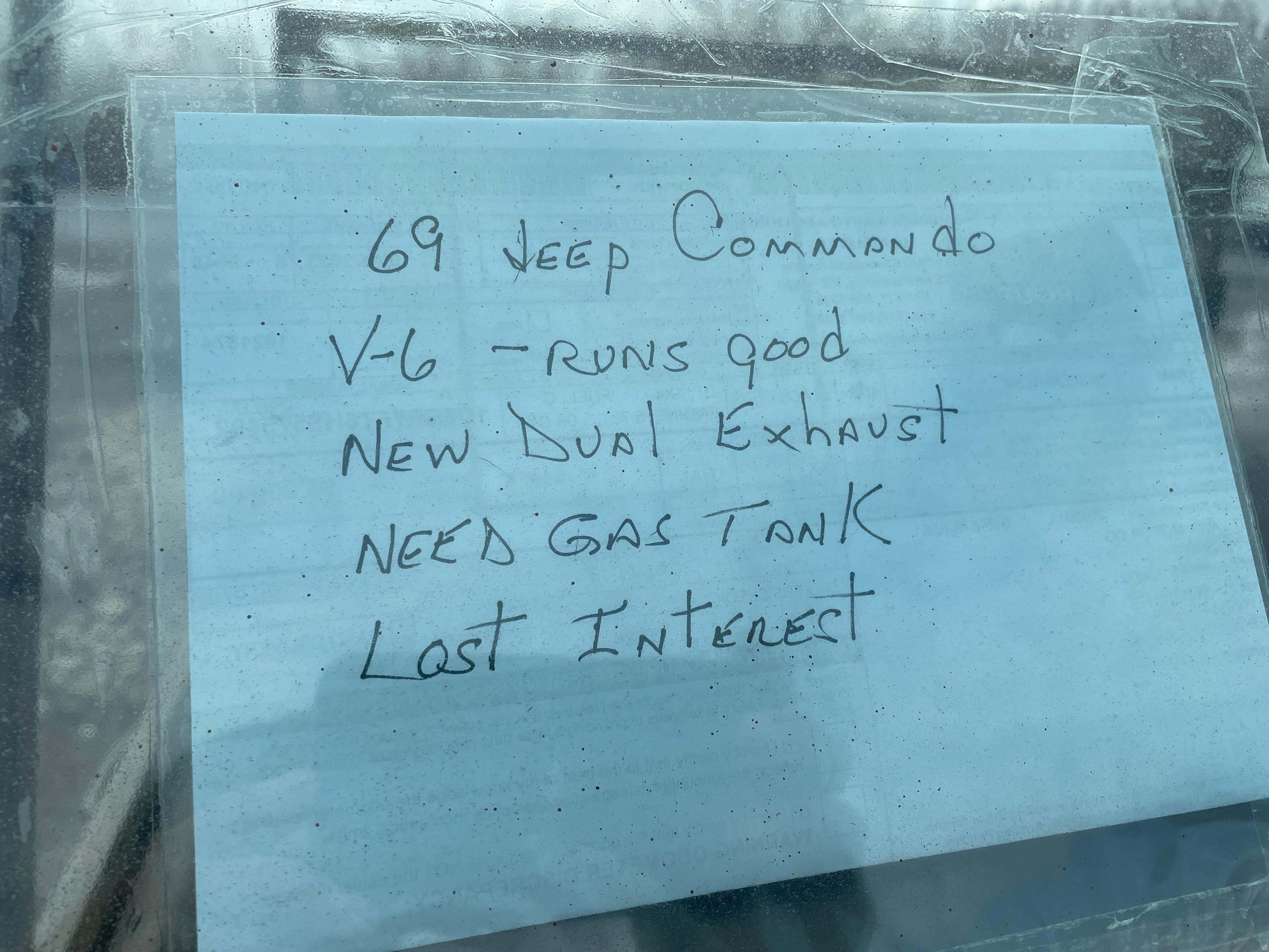 1969 Jeep Commando Manual 4WD V6