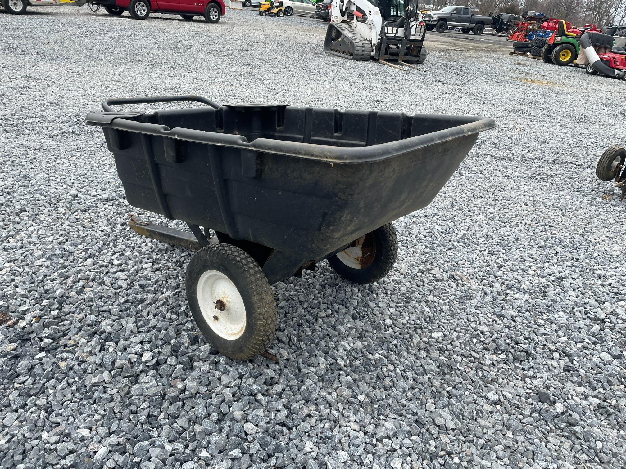 34"x48"x12" Tow Behind Dump Cart