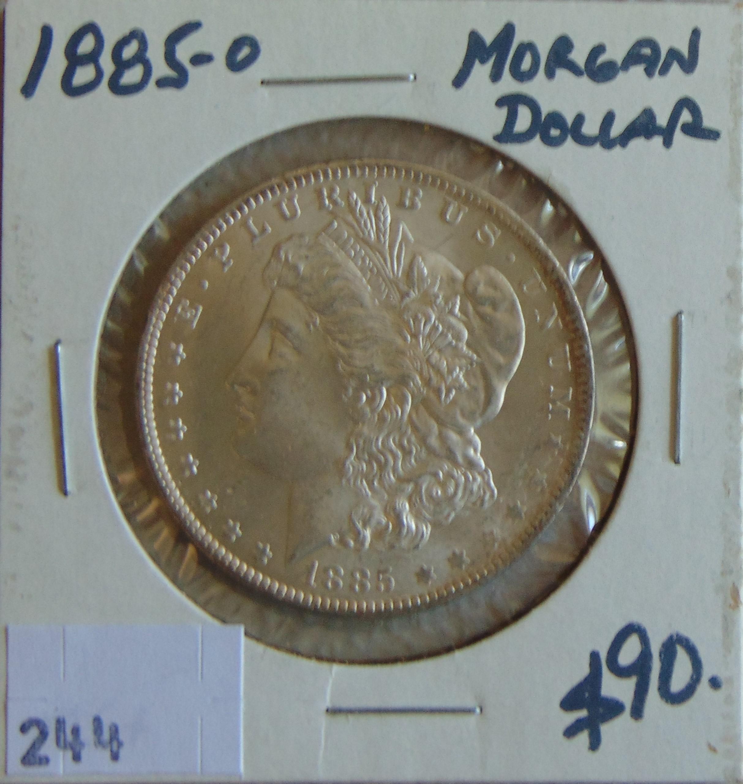 1885-O Morgan Dollar MS+.