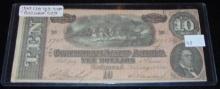 February 1864 $10 Confederate Note.