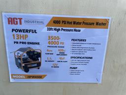 New AGT 4,000 PSI Hot Water Pressure Washer