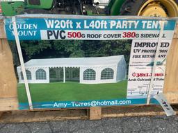 New Golden Mount 20X40 Party Tent