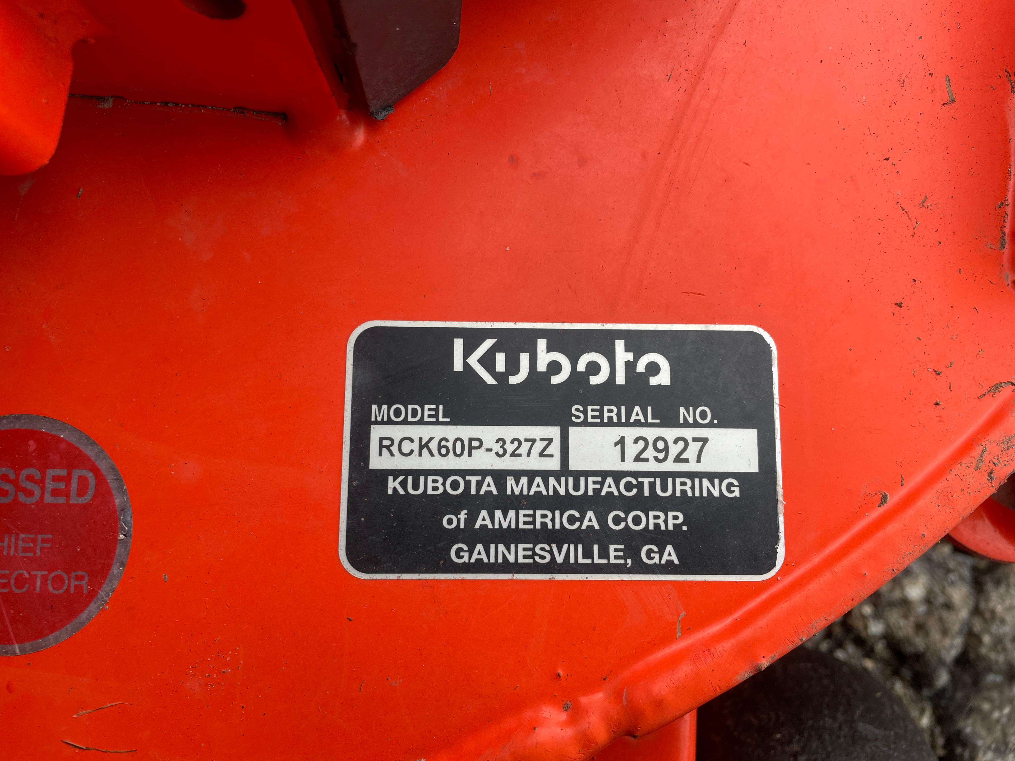 Kubota ZG327 60" Zero Turn Riding Mower