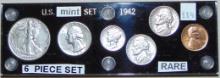 1942 U.S. Mint Set. 2 Nickels (P).
