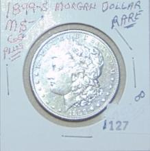 1899-S Morgan Dollar (good date, cleaned).