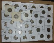 48 Buffalo Nickels 1930-1937-D (all clear dates).