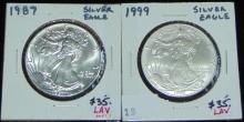 1987, 1999 Silver Eagles MS, MS.