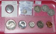 Variety: Half Cent, 3¢ Silver, Barber Quarters,