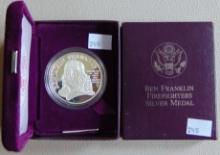 1993-P Ben Franklin Firefighters Silver Medal .999