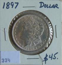 1897 Morgan Dollar.