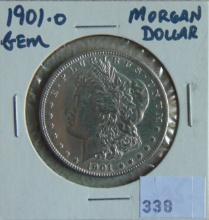1901-O Morgan Dollar (cleaned).