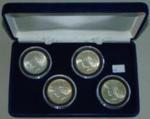4pc. Peace Dollar Set 1922, 1923, 1924, 1925