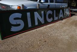 "Sinclair" tin sign, 1-sided, in 3-sections, 39" tall x 24' long