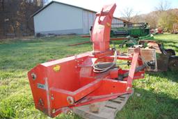 Case IH #80 3-point snowblower, 2-stage, hydraulic spout with John Deere cylinder, 86" wide, 540 pto