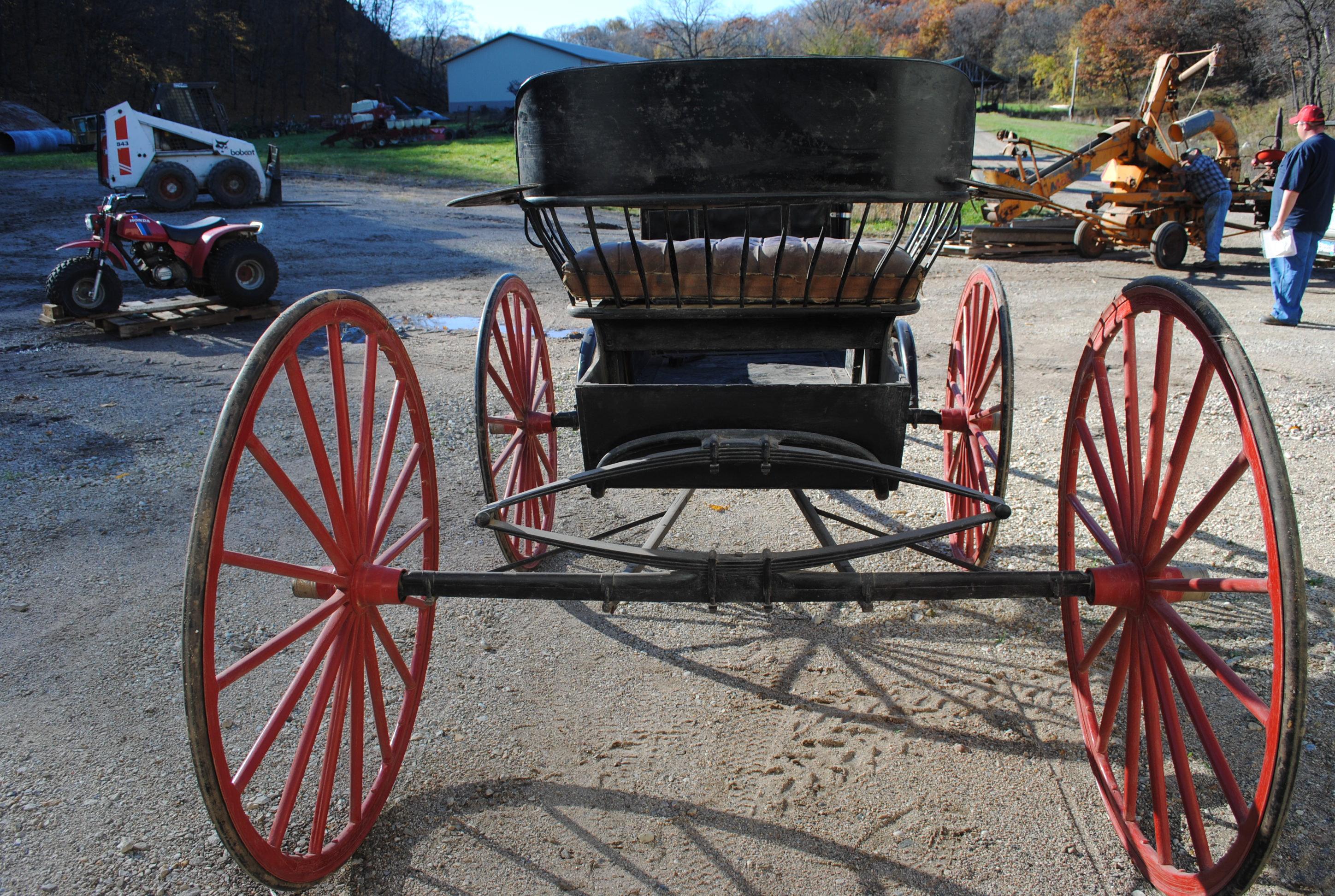 Doctor's buggy, reconditioned at one time, on rubber tires, with shafts