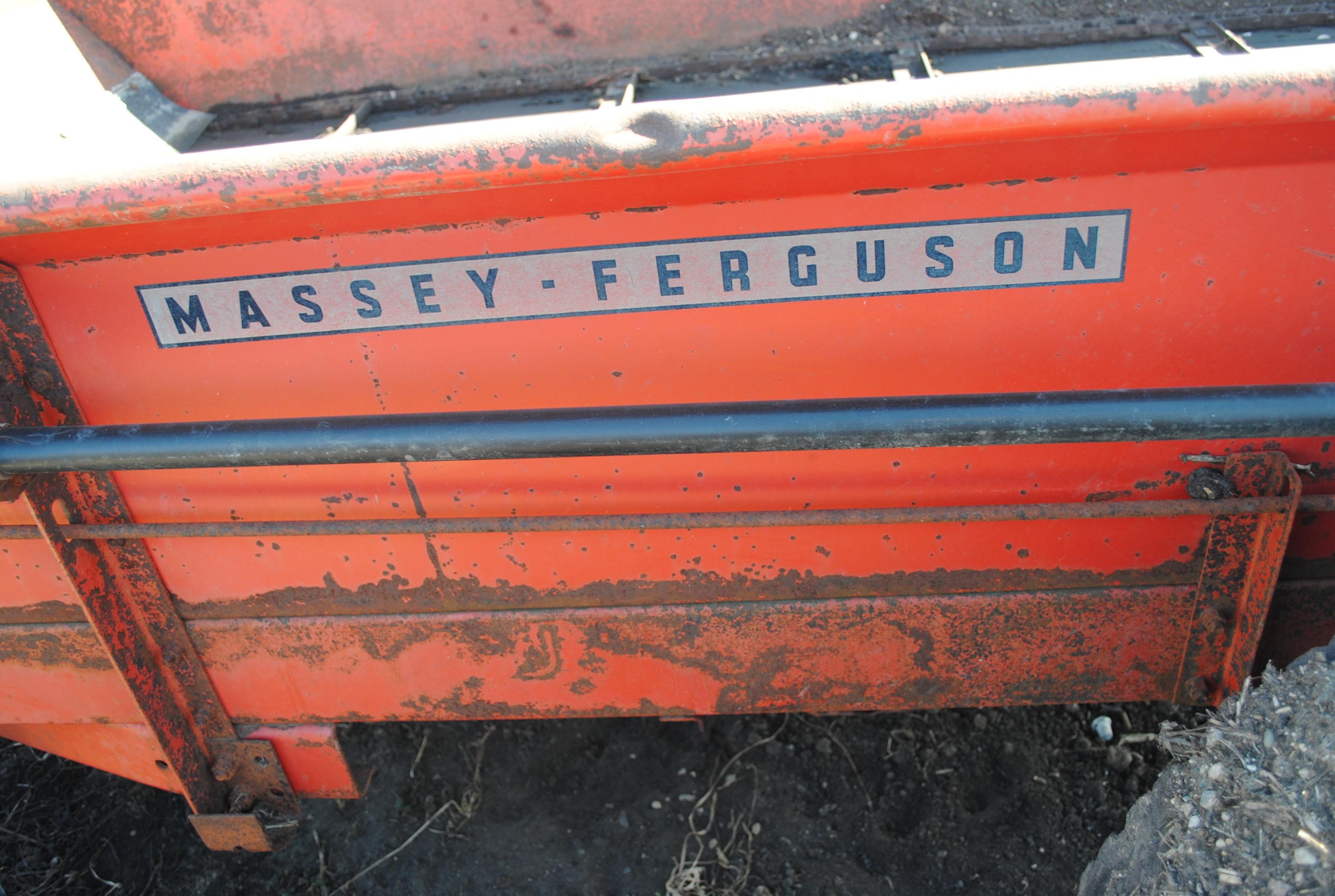 Massey Ferguson 110 Manure Spreader, single axle, single beater, pto, was used last fall